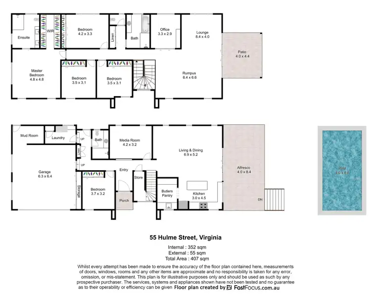 Floorplan of Homely house listing, 55 Hulme Street, Virginia QLD 4014