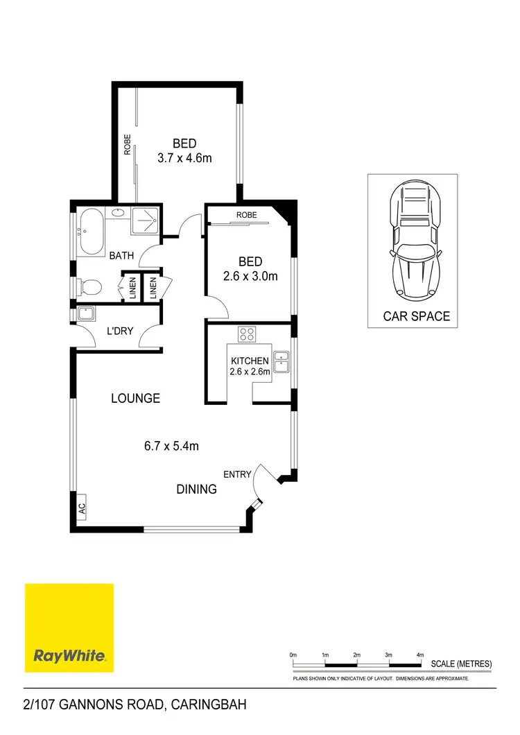 Floorplan of Homely villa listing, 2/107 Gannons Road, Caringbah NSW 2229