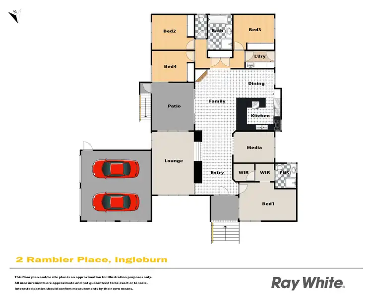 Floorplan of Homely house listing, 2 Rambler Place, Ingleburn NSW 2565