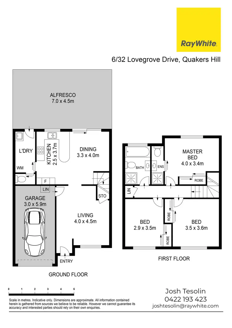 Floorplan of Homely townhouse listing, 6/32 Lovegrove Drive, Quakers Hill NSW 2763