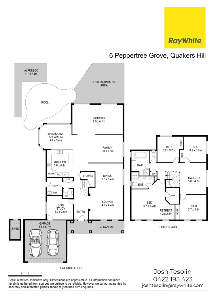 Floorplan of Homely house listing, 6 Peppertree Grove, Quakers Hill NSW 2763