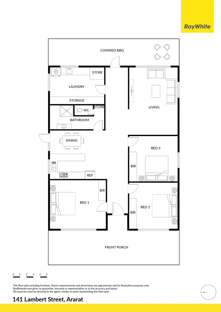 Floorplan of Homely house listing, 141 Lambert Street, Ararat VIC 3377