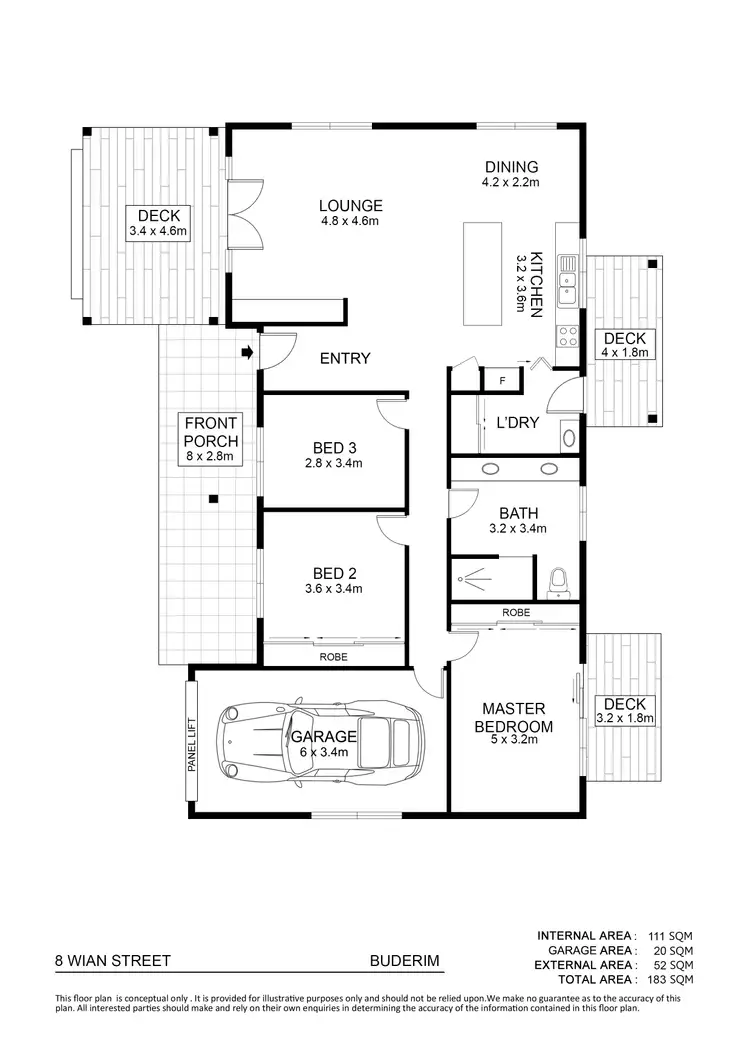 Floorplan of Homely house listing, 8 Wian Street, Buderim QLD 4556