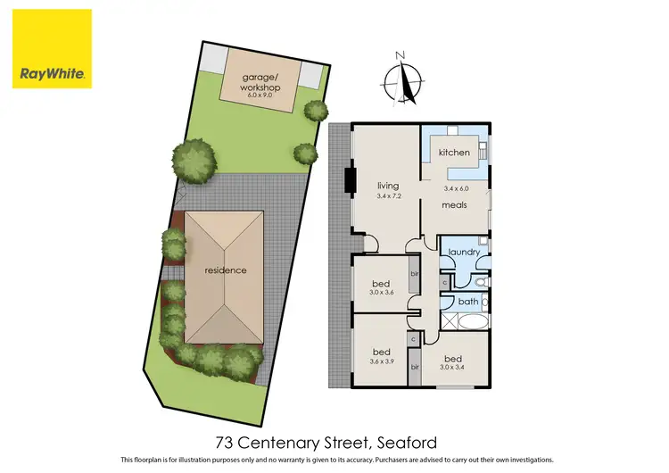 Floorplan of Homely house listing, 73 Centenary Street, Seaford VIC 3198