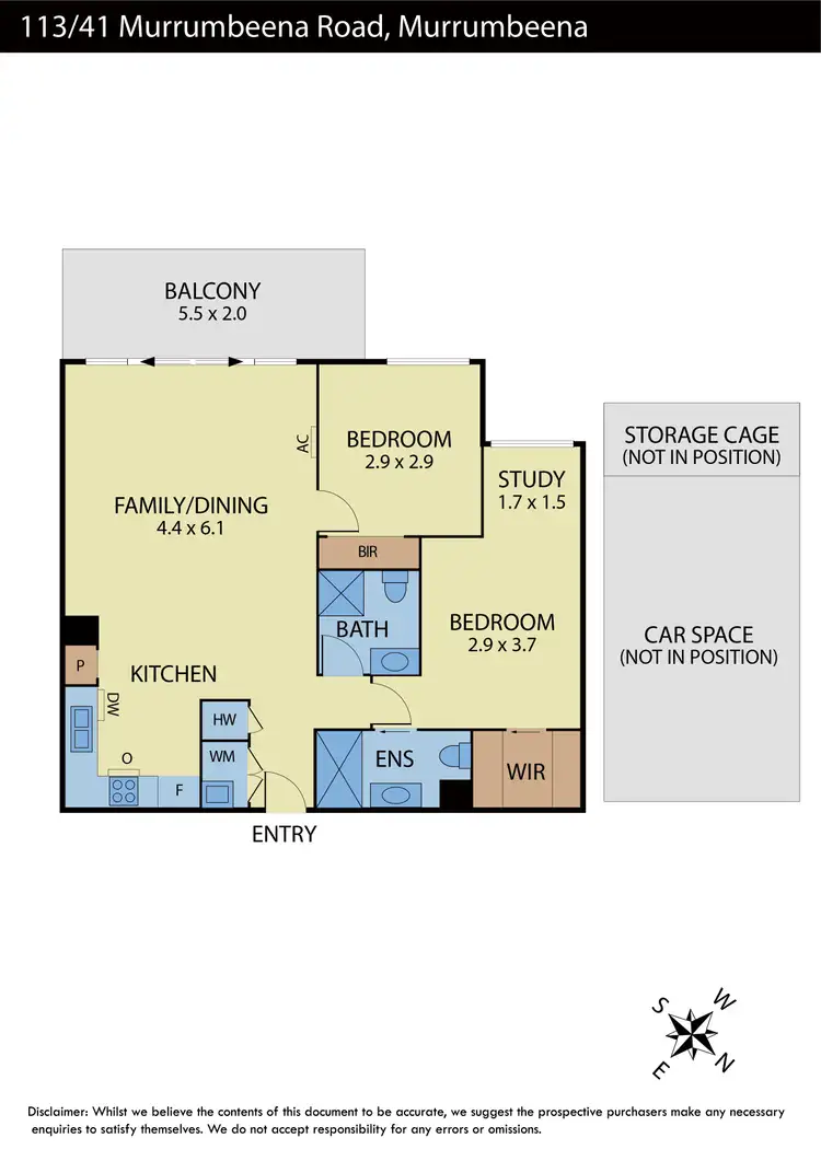 Floorplan of Homely apartment listing, 113/41 Murrumbeena Road, Murrumbeena VIC 3163