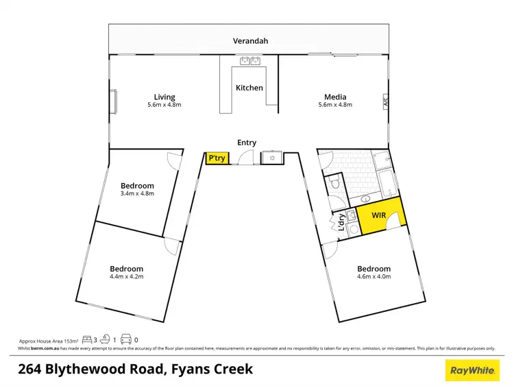 Floorplan of Homely house listing, 264 Blythewood Road, Fyans Creek, Halls Gap VIC 3381