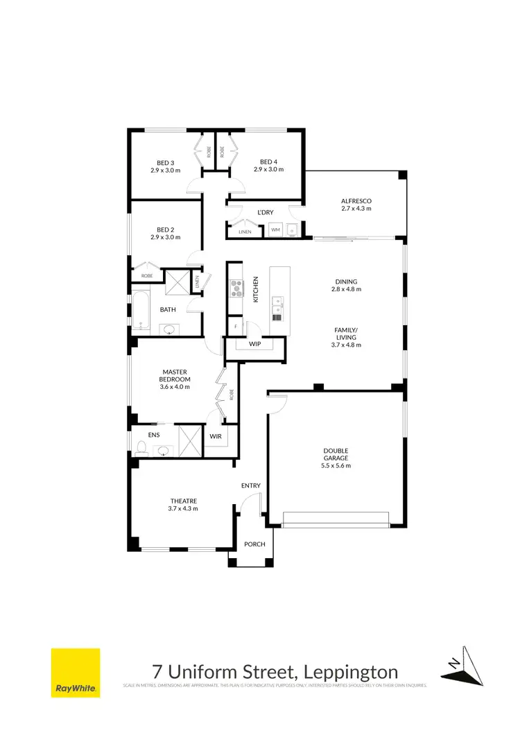 Floorplan of Homely house listing, 7 Uniform Street, Leppington NSW 2179