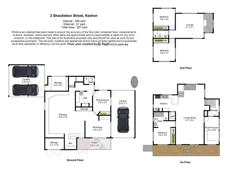 Floorplan of Homely house listing, 2 Shackleton Street, Kedron QLD 4031