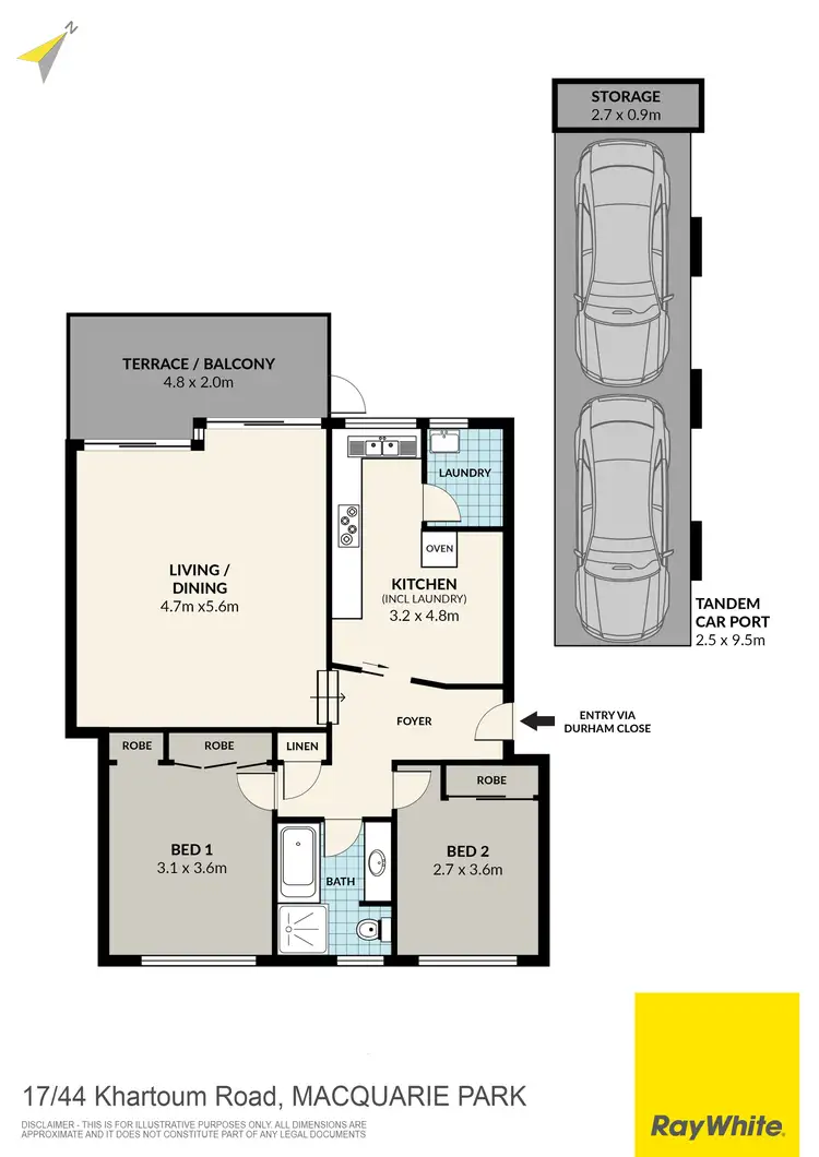 Floorplan of Homely unit listing, 17/44 Khartoum Road, Macquarie Park NSW 2113