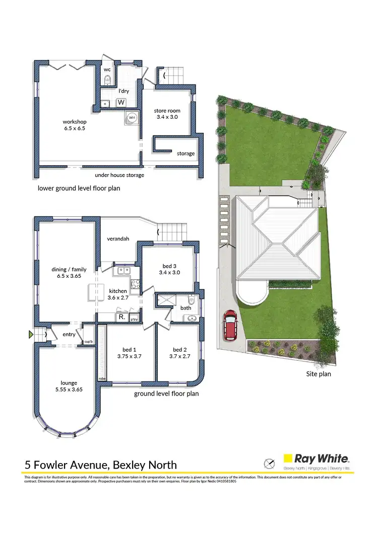 Floorplan of Homely house listing, 5 Fowler Avenue, Bexley North NSW 2207