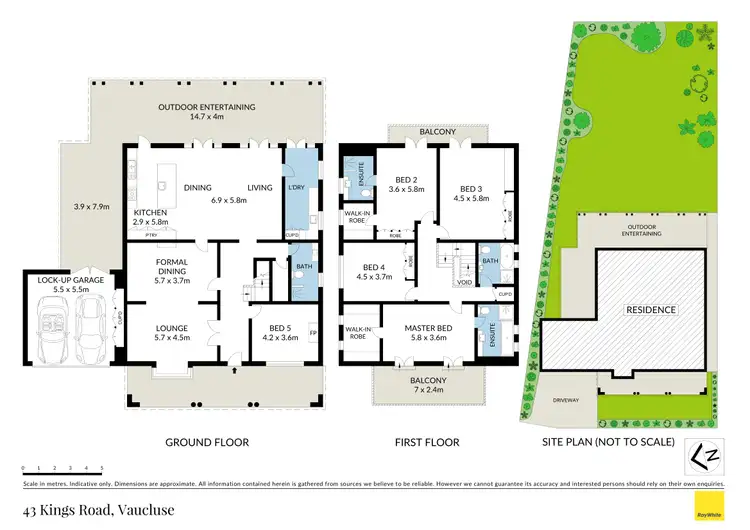 Floorplan of Homely house listing, 43 Kings Road, Vaucluse NSW 2030