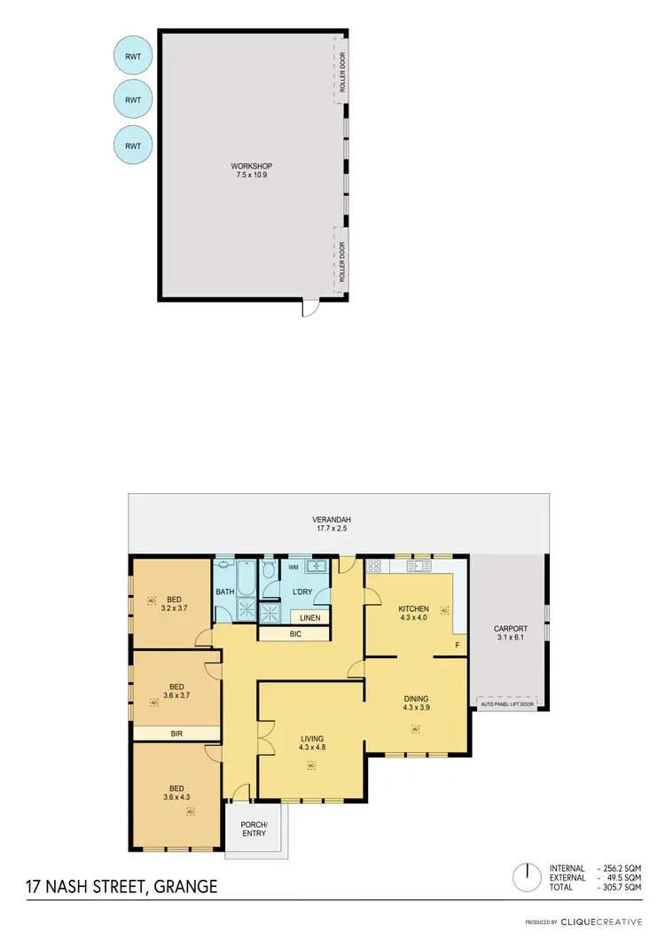 Floorplan of Homely house listing, 17 Nash Street, Grange SA 5022