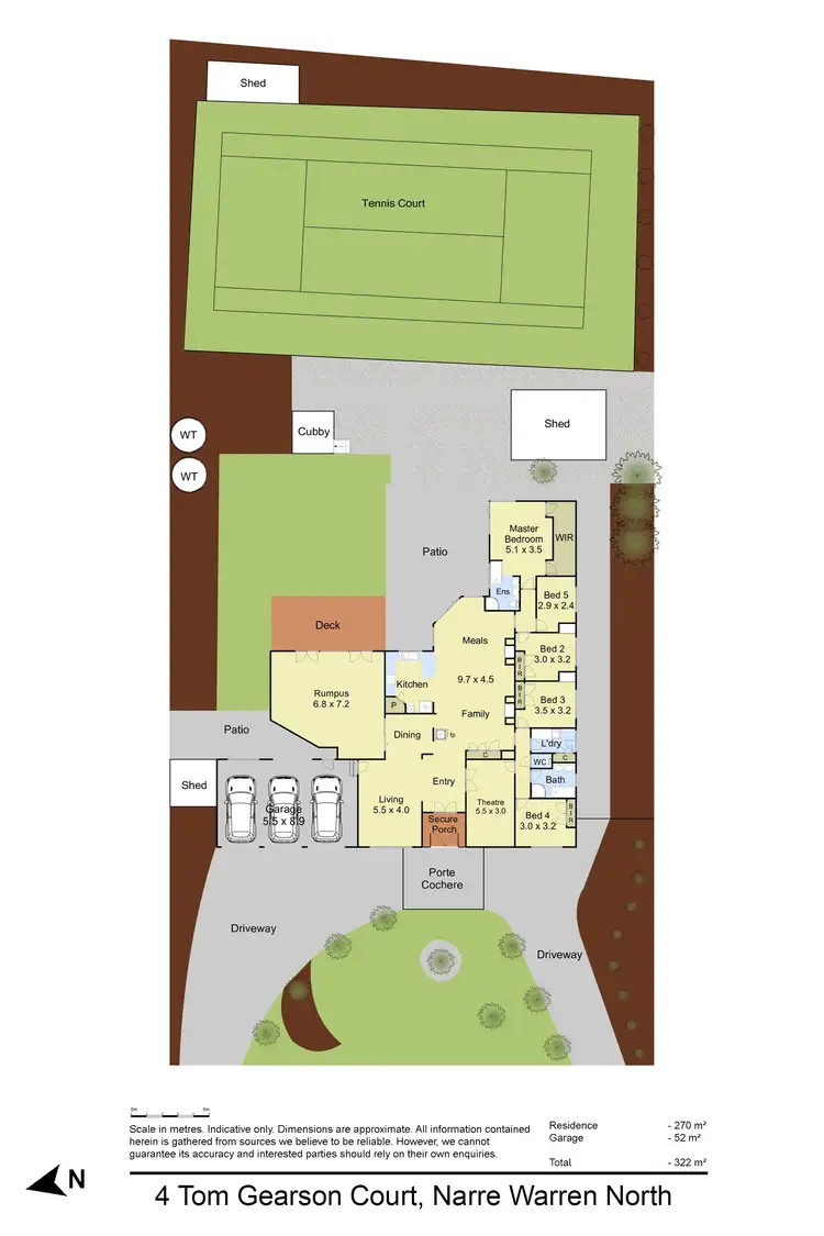 Floorplan of Homely house listing, 4 Tom Gearon Court, Narre Warren North VIC 3804