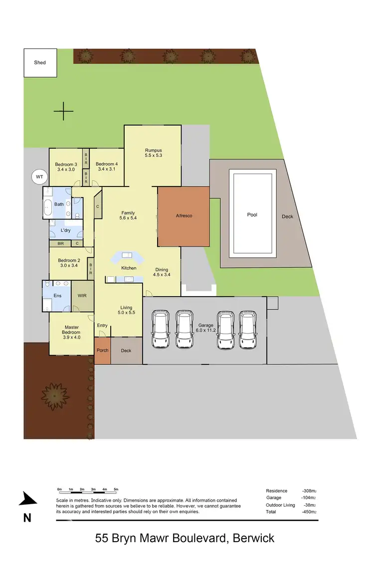 Floorplan of Homely house listing, 55 Bryn Mawr Boulevard, Berwick VIC 3806