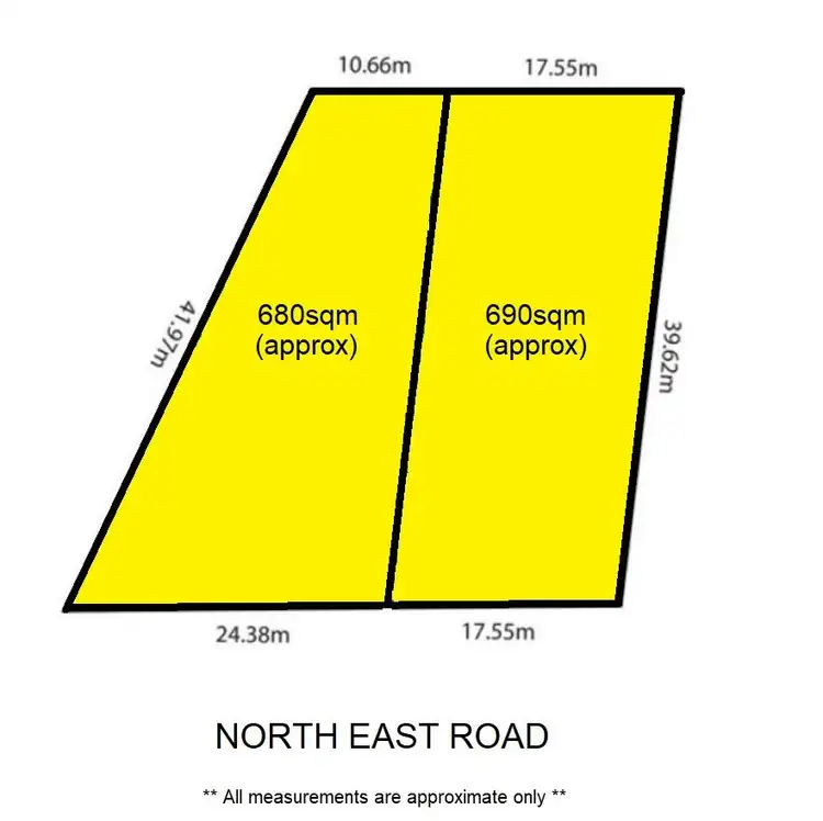 Floorplan of Homely land listing, 417 - 419 North East Road, Hillcrest SA 5086