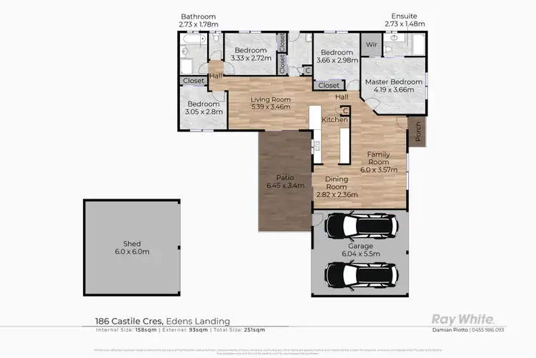 Floorplan of Homely house listing, 186 Castile Crescent, Edens Landing QLD 4207