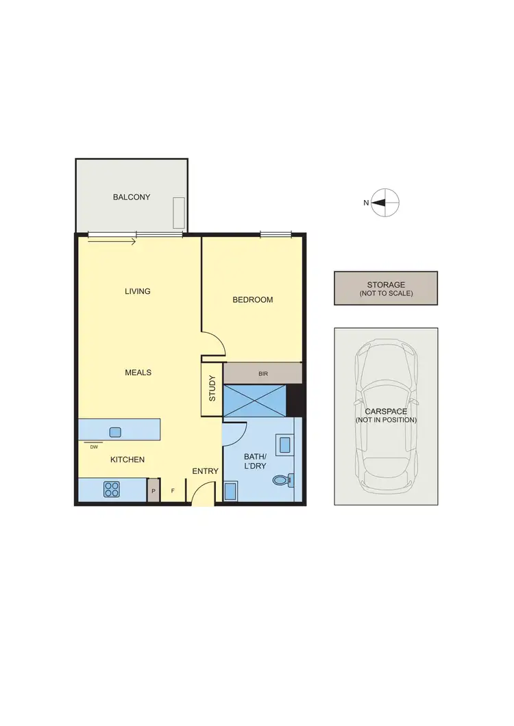 Floorplan of Homely apartment listing, 325/22 Barkly Street, Brunswick East VIC 3057