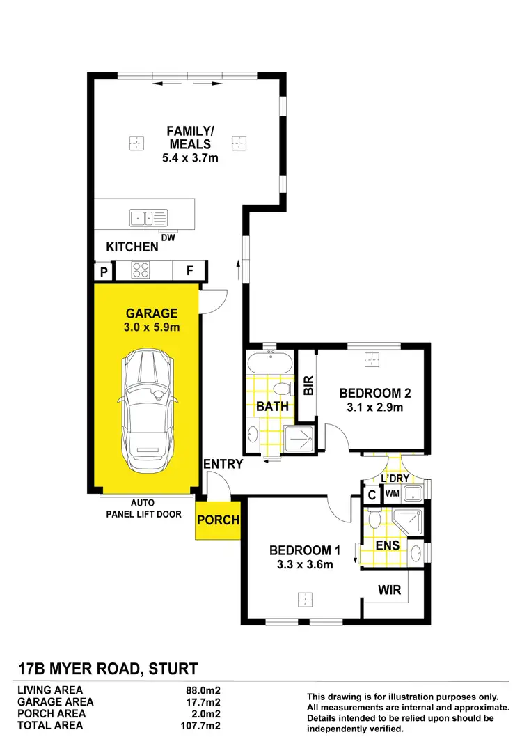 Floorplan of Homely house listing, 17B Myer Road, Sturt SA 5047