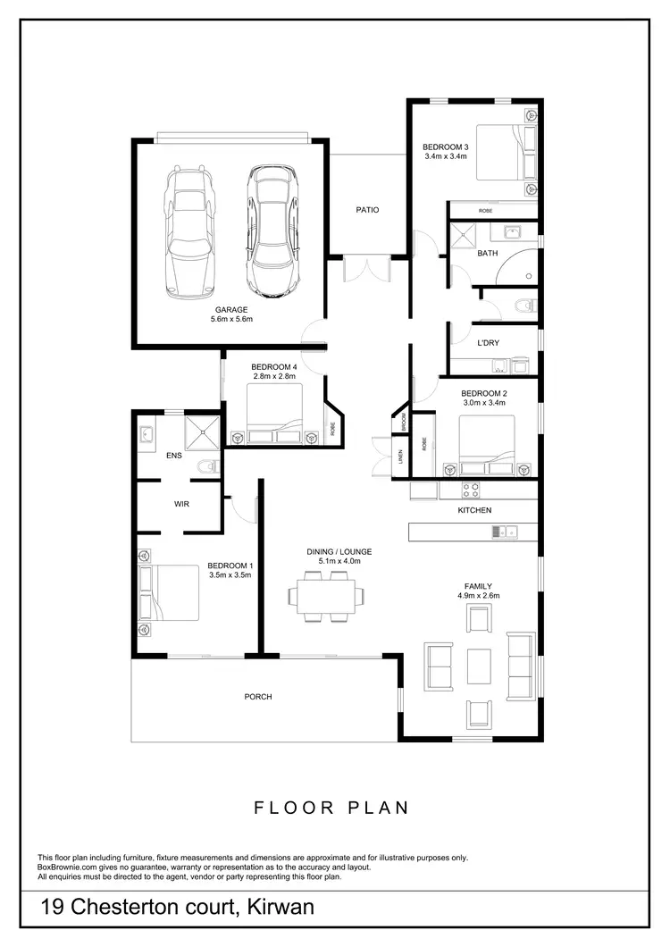 Floorplan of Homely house listing, 19 Chesterton Court, Kirwan QLD 4817