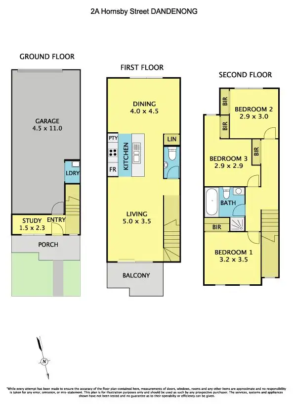 Floorplan of Homely house listing, 2A Hornsby Street, Dandenong VIC 3175