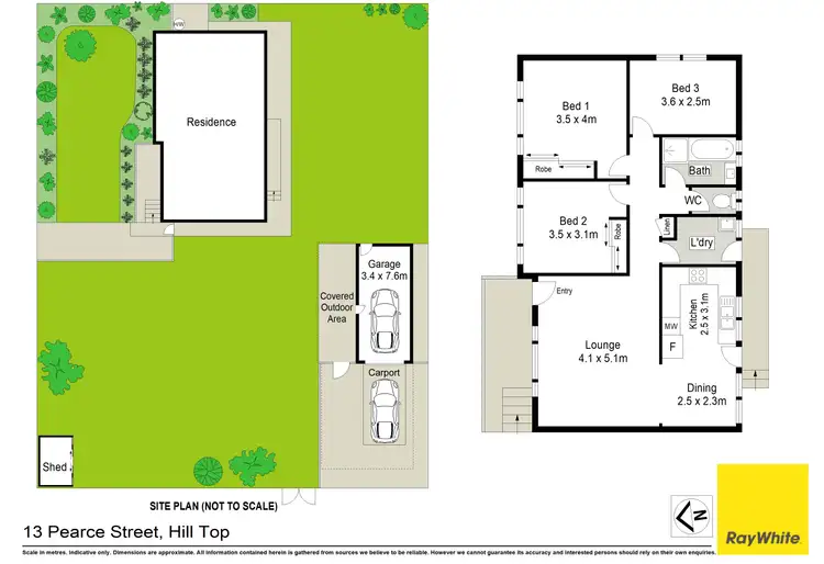 Floorplan of Homely house listing, 13 Pearce Street, Hill Top NSW 2575