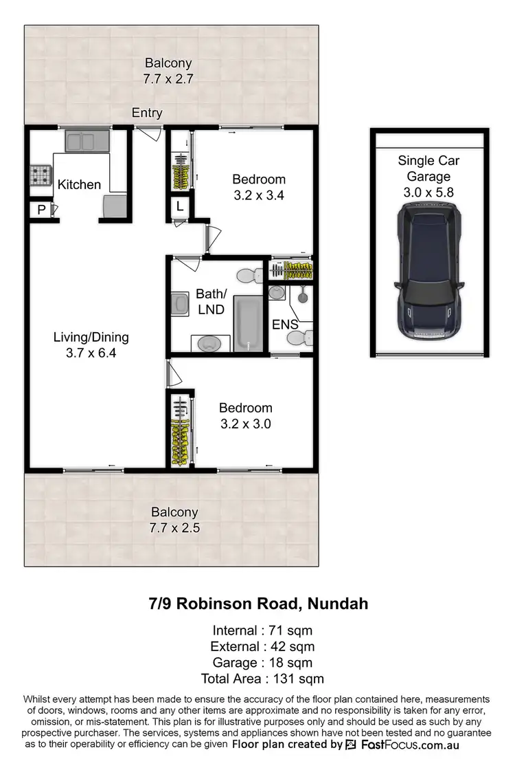 Floorplan of Homely apartment listing, 7/9 Robinson Road, Nundah QLD 4012