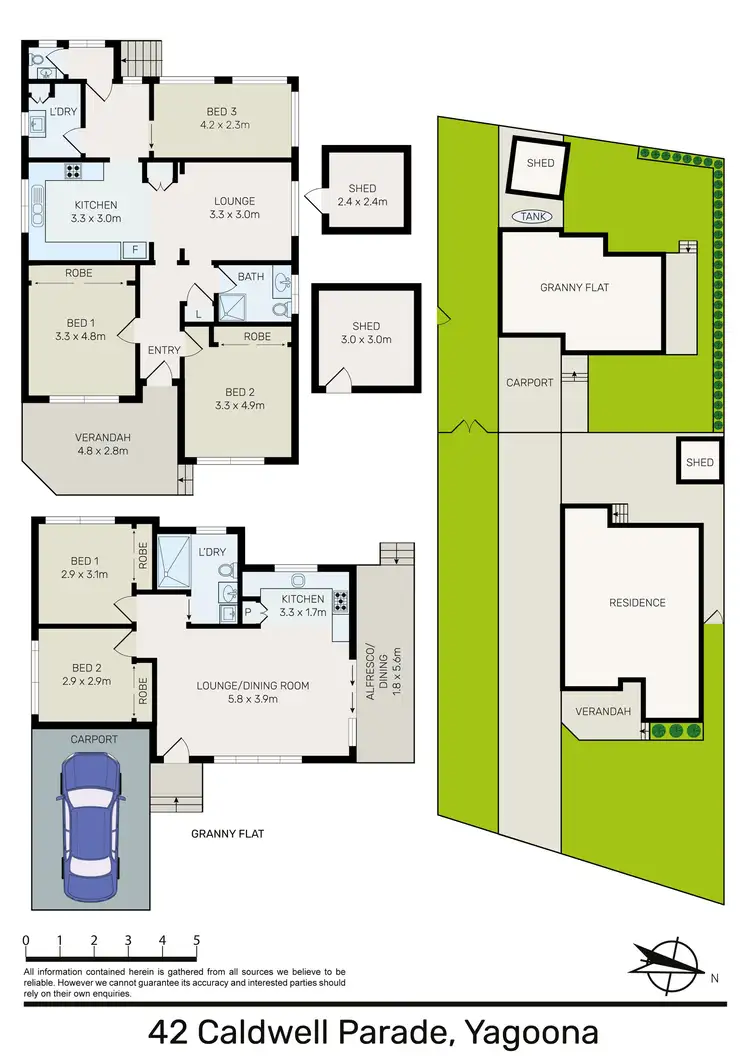 Floorplan of Homely house listing, 42 & 42A Caldwell Parade, Yagoona NSW 2199