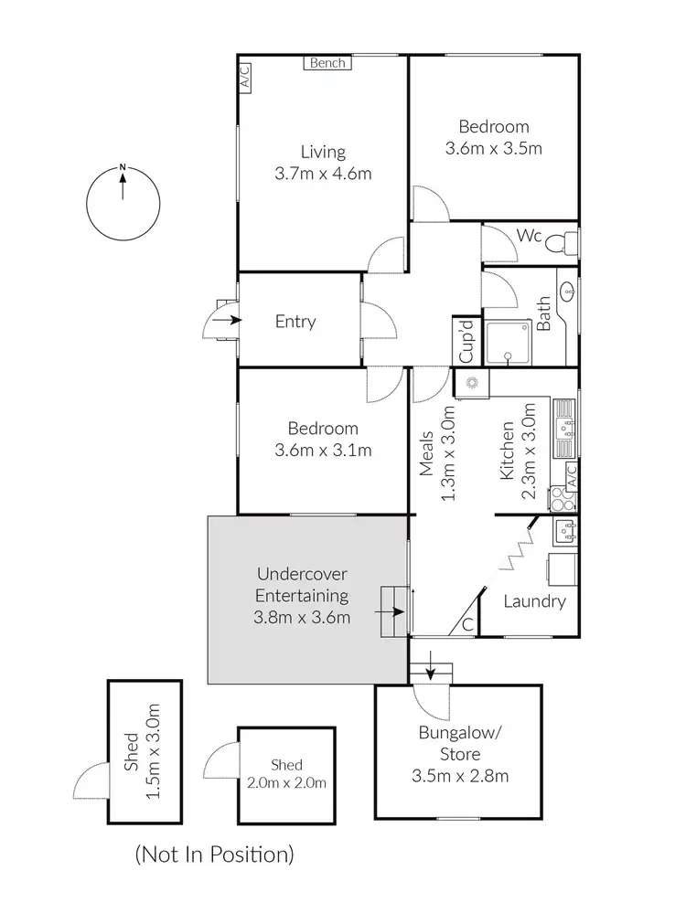 Floorplan of Homely house listing, 46 Donnelly Avenue, Norlane VIC 3214