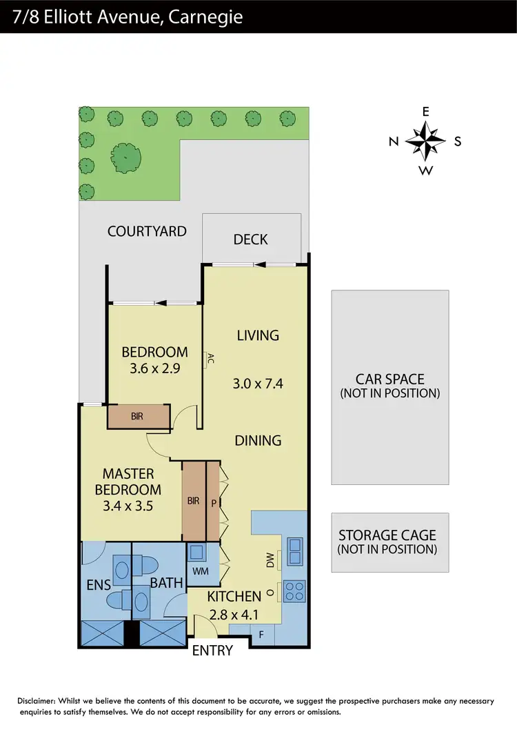 Floorplan of Homely apartment listing, 7/8 Elliott Avenue, Carnegie VIC 3163