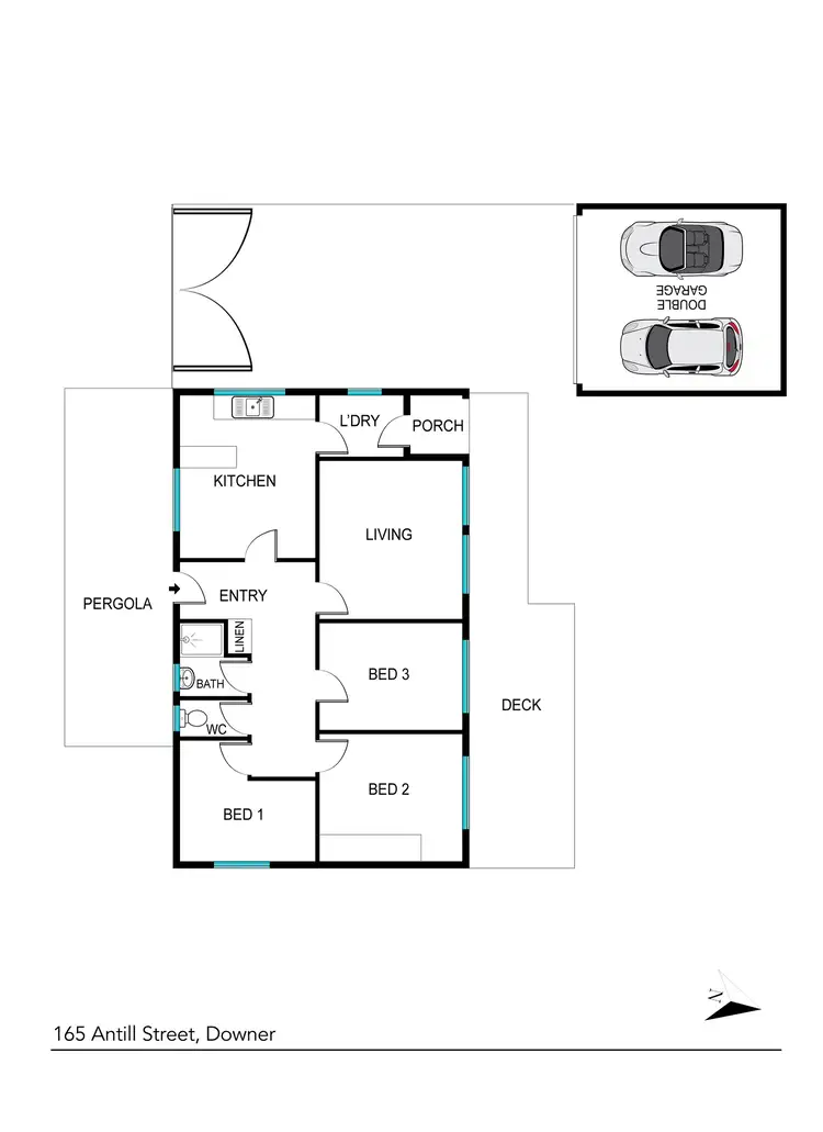 Floorplan of Homely house listing, 165 Antill Street, Downer ACT 2602