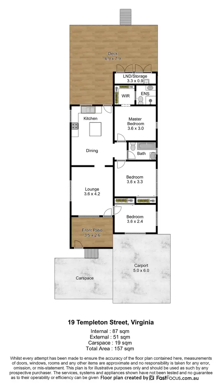 Floorplan of Homely house listing, 19 Templeton Street, Virginia QLD 4014