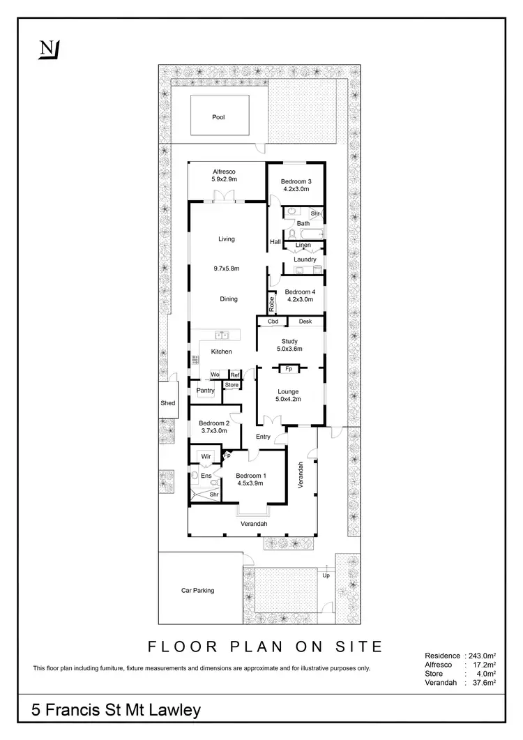 Floorplan of Homely house listing, 5 Frances Street, Mount Lawley WA 6050