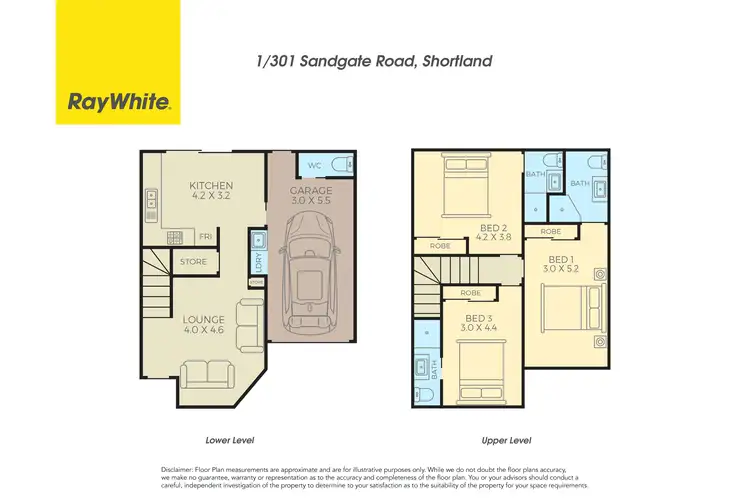 Floorplan of Homely villa listing, 1/301 Sandgate Road, Shortland NSW 2307