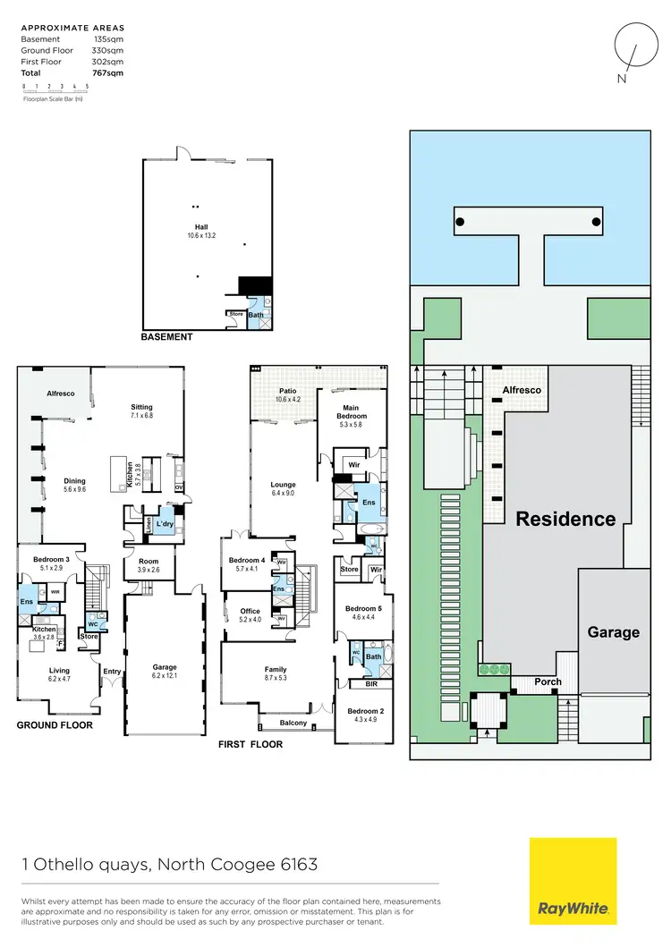 Floorplan of Homely house listing, 1 Othello Quays, North Coogee WA 6163
