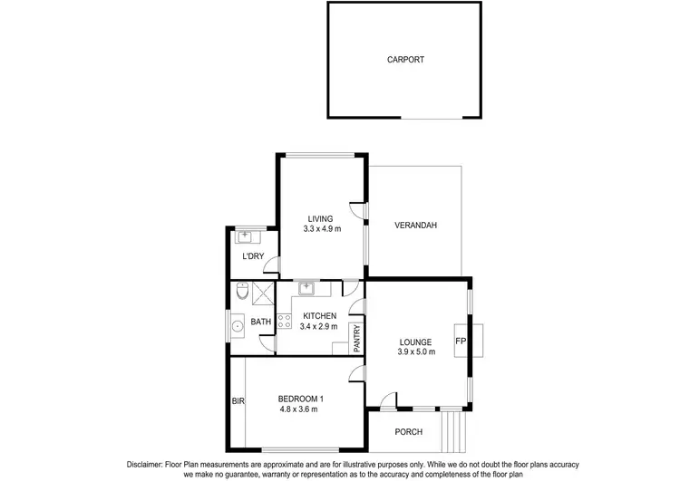 Floorplan of Homely house listing, 90 Bertha Street, Mount Gambier SA 5290