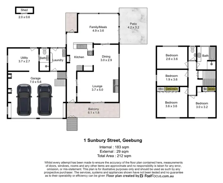 Floorplan of Homely house listing, 1 Sunbury Street, Geebung QLD 4034