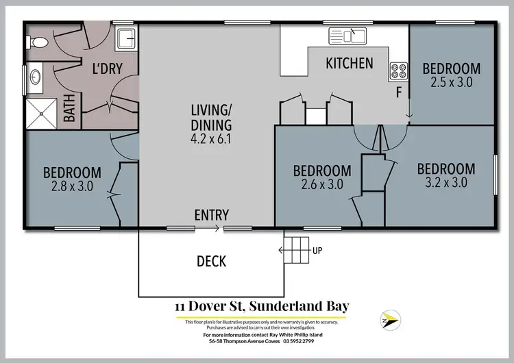 Floorplan of Homely house listing, 11 Dover Street, Sunderland Bay VIC 3922
