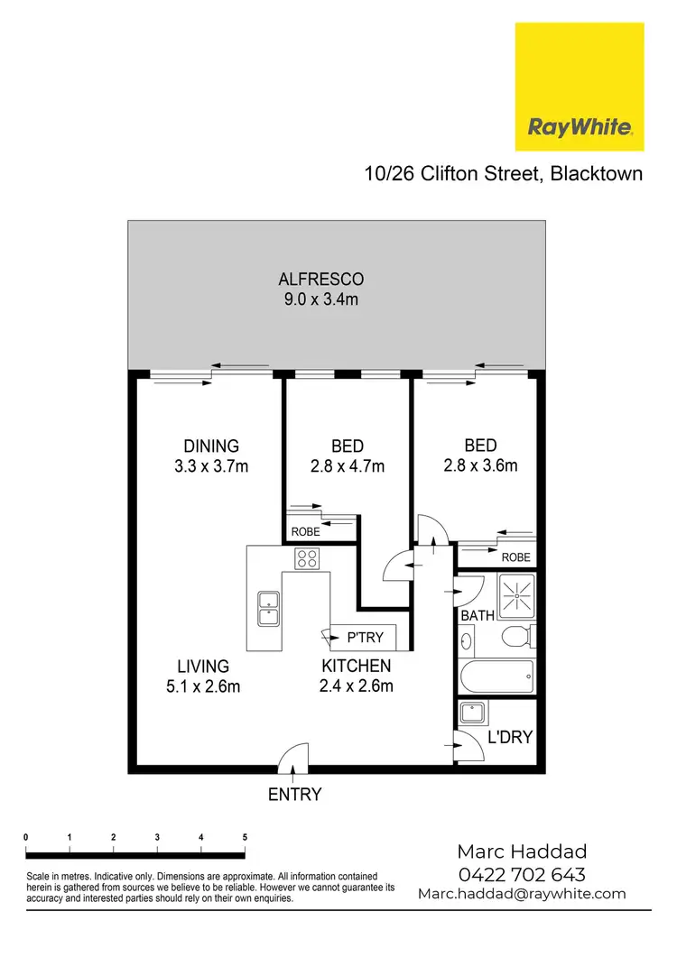 Floorplan of Homely unit listing, 10/26 Clifton Street, Blacktown NSW 2148