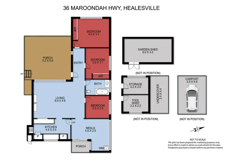 Floorplan of Homely house listing, 36 Maroondah Highway, Healesville VIC 3777