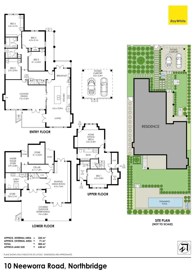 Floorplan of Homely house listing, 10 Neeworra Road, Northbridge NSW 2063