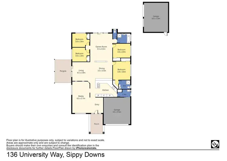 Floorplan of Homely house listing, 136 University Way, Sippy Downs QLD 4556