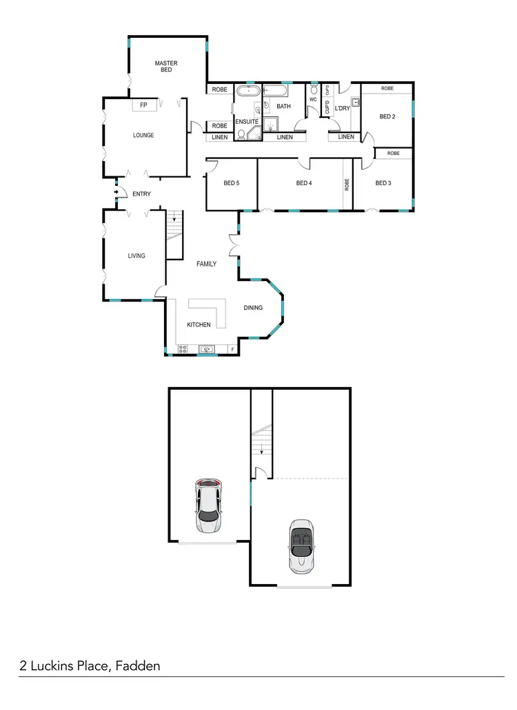 Floorplan of Homely house listing, 2 Luckins Place, Fadden ACT 2904