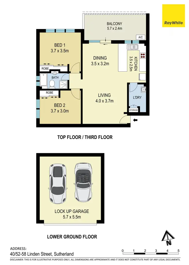 Floorplan of Homely apartment listing, 40/52-58 Linden Street (Access via Vermont street), Sutherland NSW 2232