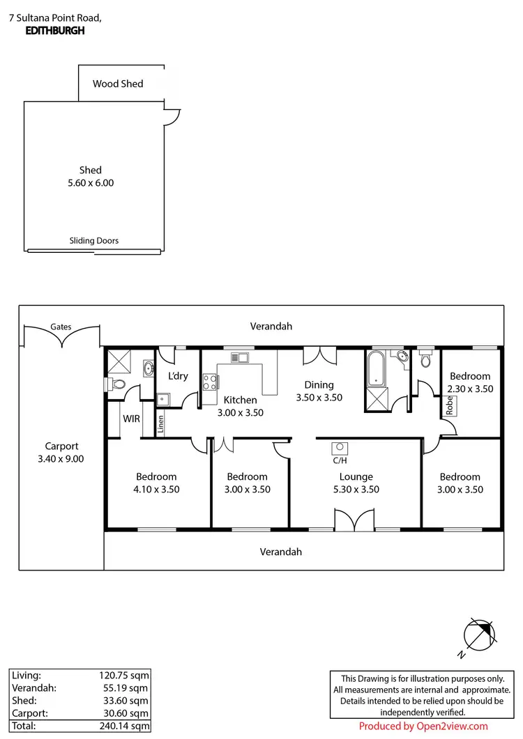 Floorplan of Homely house listing, 7 Sultana Point Road, Edithburgh SA 5583