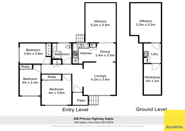 Floorplan of Homely house listing, 348 Princes Highway, Dapto NSW 2530