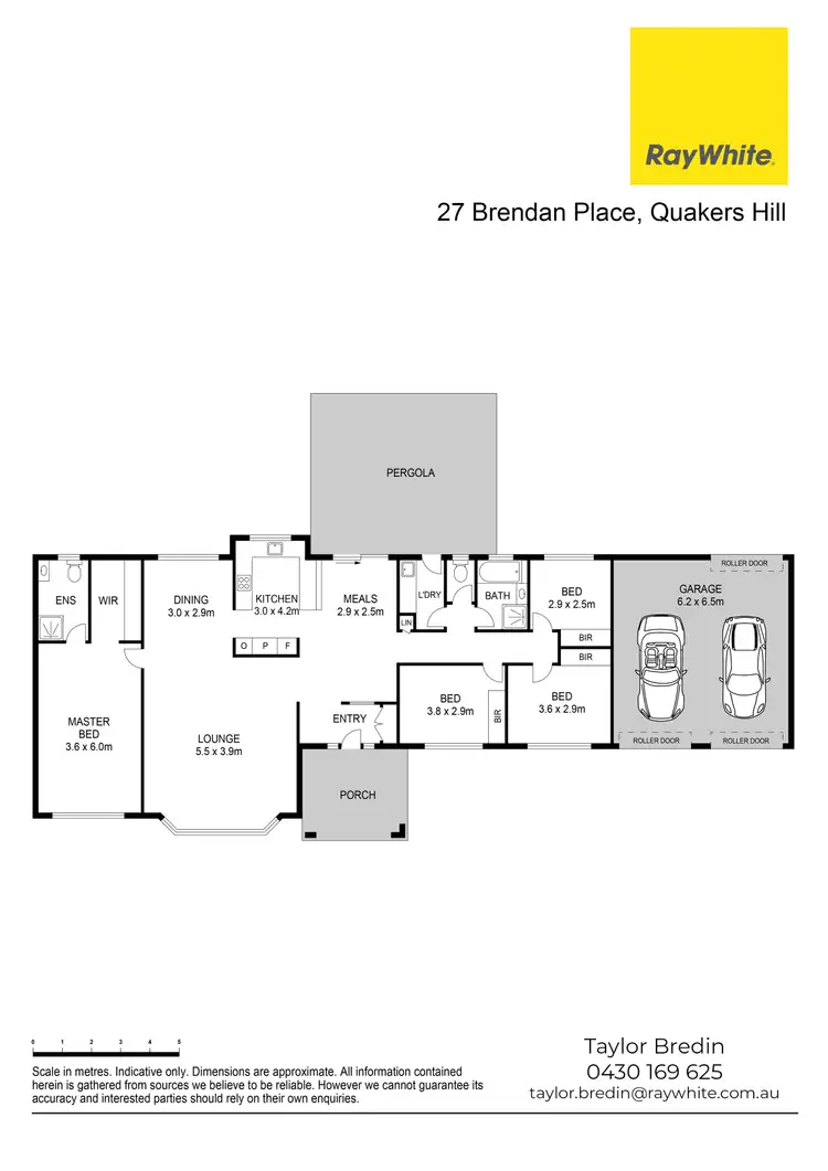 Floorplan of Homely house listing, 27 Brendan Place, Quakers Hill NSW 2763