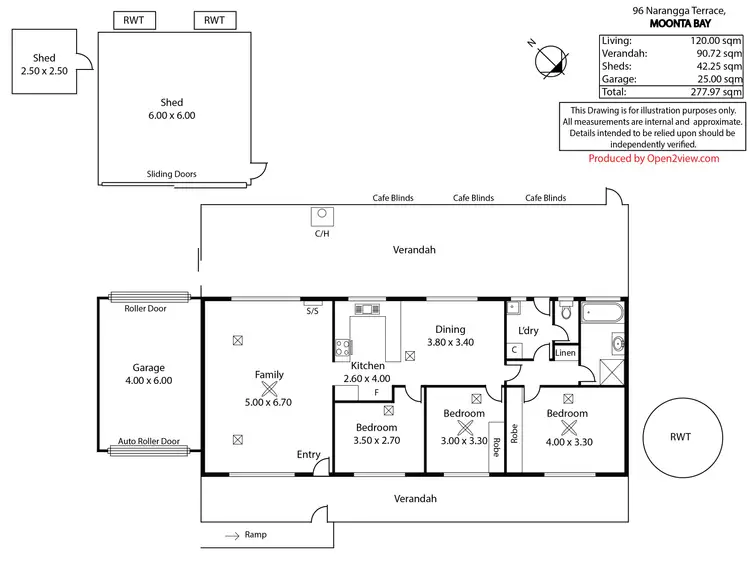 Floorplan of Homely house listing, 96 Narangga Terrace, Moonta Bay SA 5558