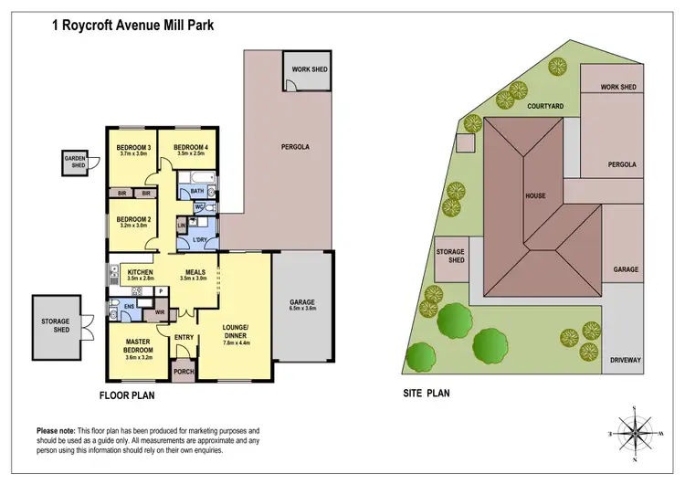 Floorplan of Homely house listing, 1 Roycroft Avenue, Mill Park VIC 3082