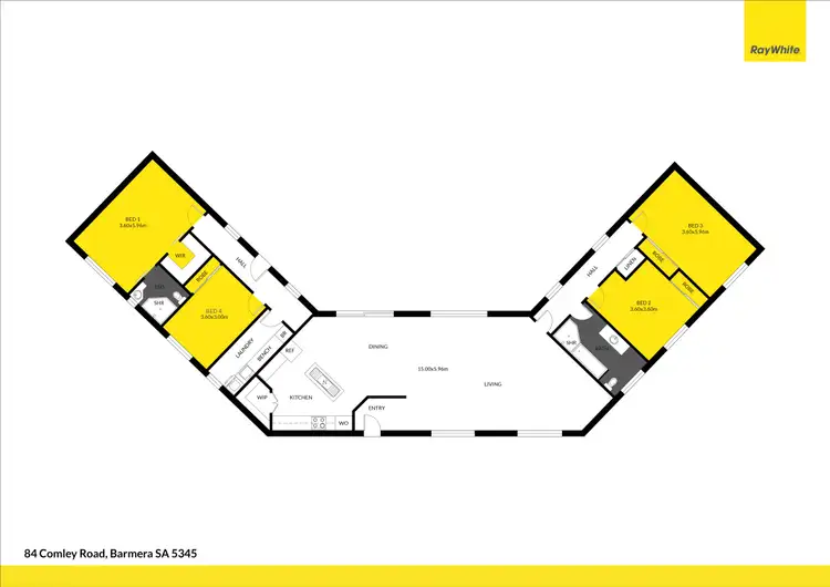 Floorplan of Homely house listing, 84 Comley Road, Barmera SA 5345