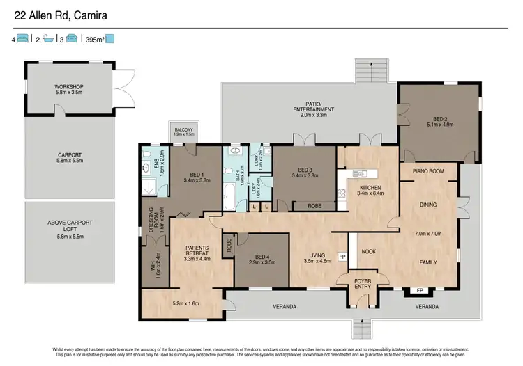 Floorplan of Homely house listing, 22 Allan Road, Camira QLD 4300